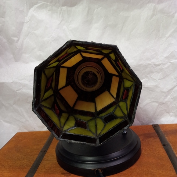 VINTAGE Tiffany Style Wall Lamp - Picture 10 of 11